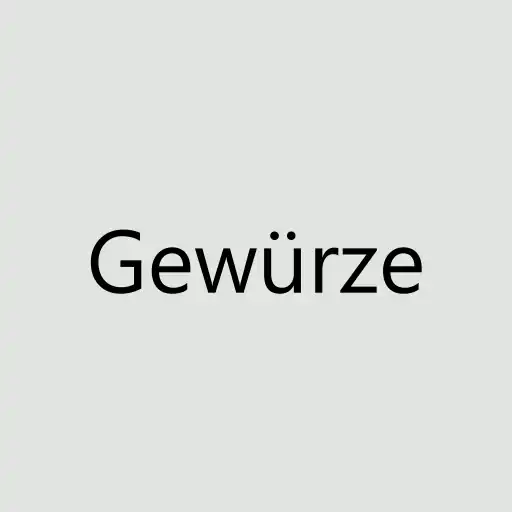 Gewürze