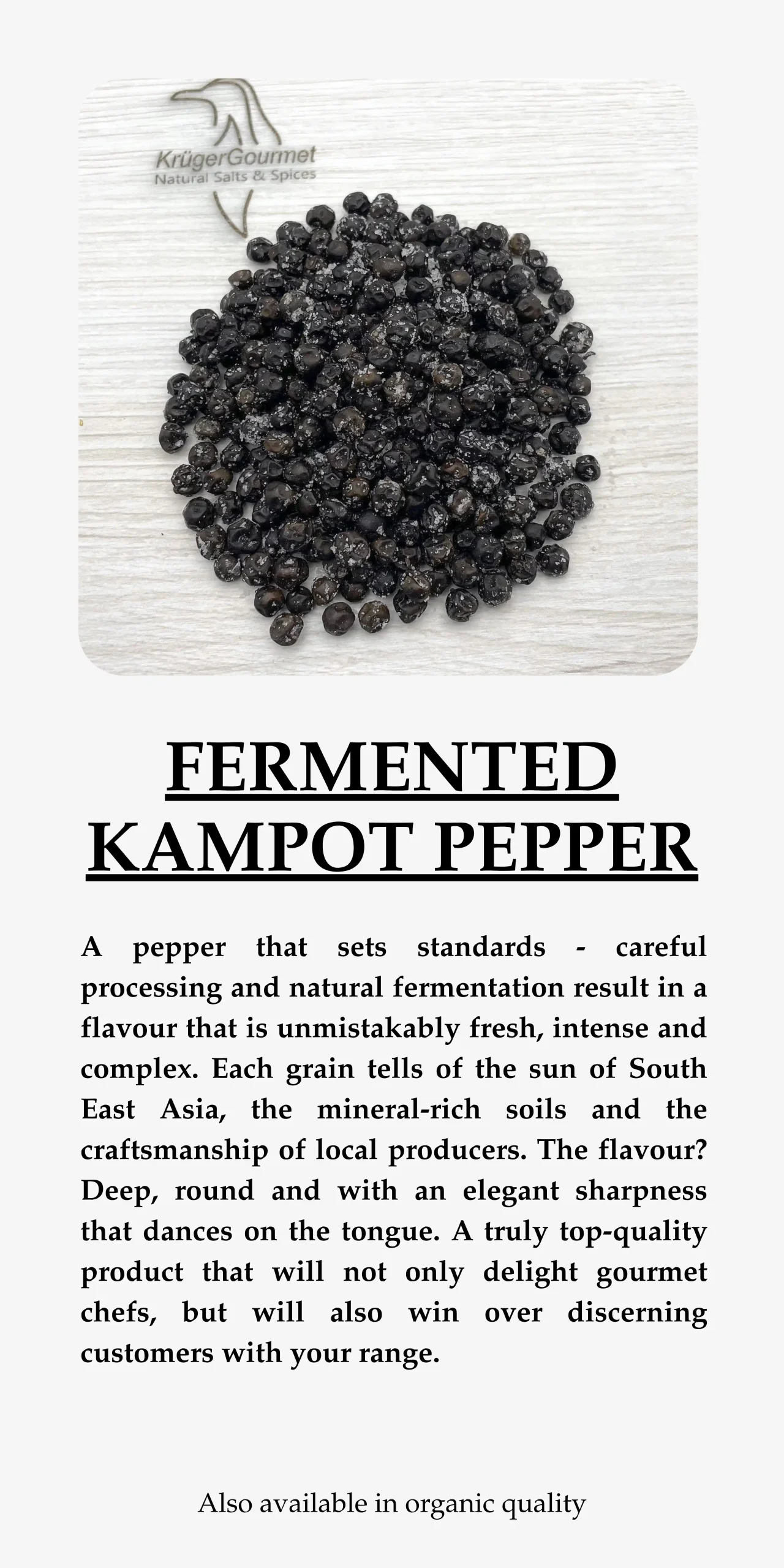 fermented kampot pepper