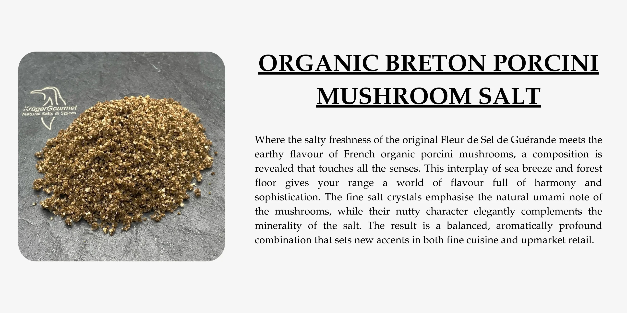 Organic Breton porcini mushroom salt